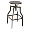 Adjustable Stool with Swivel, Antique Copper-Accent and Garden Stools-Antique Copper-Steel-JadeMoghul Inc.