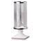 Admirably Modern Elliotte Pedestaled Candle Holder-Candleholders-Clear & Silver-Glass-JadeMoghul Inc.