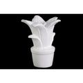 Adorning Ceramic Flower Figurine on Pot- White- Benzara-Decorative Accessories-White-Ceramic-JadeMoghul Inc.