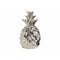 Adorning Ceramic Pineapple Figurine- Silver- Benzara-Decorative Accessories-Silver-Ceramic-JadeMoghul Inc.