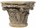 Aesthetic Resin decorative Pedestal, Brown-Gardening Accessories-Brown-Resin-JadeMoghul Inc.