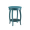 Affiable Side Table, Teal Blue-Side Tables and End Tables-Teal Blue-MDF Solid Wood Leg-JadeMoghul Inc.