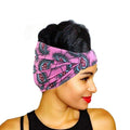 African Pattern Print Headband for Women Twist Style Hair Band Salon Make Up Hair Wrap Headwear Turban Ladies Hair Accessories AExp