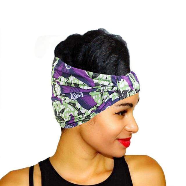 African Pattern Print Headband for Women Twist Style Hair Band Salon Make Up Hair Wrap Headwear Turban Ladies Hair Accessories AExp