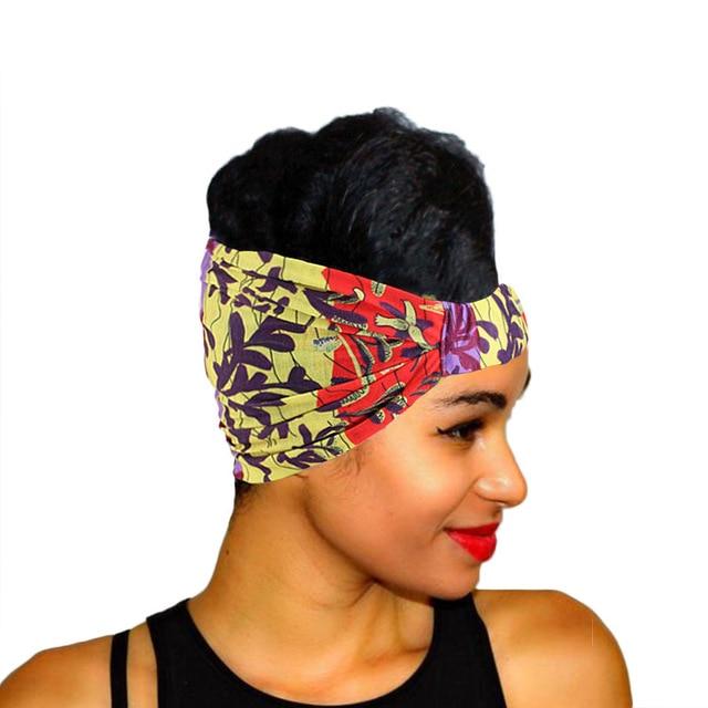 African Pattern Print Headband for Women Twist Style Hair Band Salon Make Up Hair Wrap Headwear Turban Ladies Hair Accessories AExp