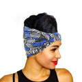 African Pattern Print Headband for Women Twist Style Hair Band Salon Make Up Hair Wrap Headwear Turban Ladies Hair Accessories AExp