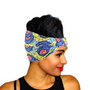African Pattern Print Headband for Women Twist Style Hair Band Salon Make Up Hair Wrap Headwear Turban Ladies Hair Accessories AExp