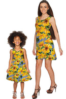 After the Rain Sanibel Fit & Flare Floral Party Dress - Girls-After the Rain-18M/2-Yellow/Blue/Grey-JadeMoghul Inc.
