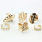 Ahmed Jewelry High Quality 6Pcs/Set Gold Finger Ring For Woman New Leaf Heart Female Rings Hot--JadeMoghul Inc.