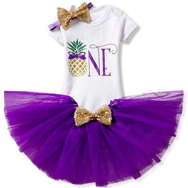 Ai Meng Baby Girl Clothes 1st Birthday Cake Smash Outfits Infant Clothing Sets Romper+Tutu Skirt+Flower Cap Newborn Baby Suits-As Photo 15-JadeMoghul Inc.