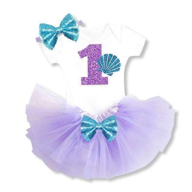 Ai Meng Baby Girl Clothes 1st Birthday Cake Smash Outfits Infant Clothing Sets Romper+Tutu Skirt+Flower Cap Newborn Baby Suits-As Photo 17-JadeMoghul Inc.