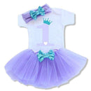 Ai Meng Baby Girl Clothes 1st Birthday Cake Smash Outfits Infant Clothing Sets Romper+Tutu Skirt+Flower Cap Newborn Baby Suits-As Photo 19-JadeMoghul Inc.