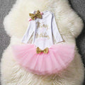 Ai Meng Baby Girl Clothes 1st Birthday Cake Smash Outfits Infant Clothing Sets Romper+Tutu Skirt+Flower Cap Newborn Baby Suits-As Photo 20-JadeMoghul Inc.