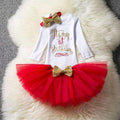 Ai Meng Baby Girl Clothes 1st Birthday Cake Smash Outfits Infant Clothing Sets Romper+Tutu Skirt+Flower Cap Newborn Baby Suits-As Photo 21-JadeMoghul Inc.