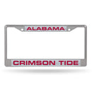Mustang License Plate Frame Alabama Laser Chrome Frame