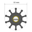 Albin Pump Premium Impeller Kit - 51 x 12 x 22mm - 10 Blade - Pin Insert [06-01-010]-Impellers-JadeMoghul Inc.