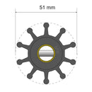 Albin Pump Premium Impeller Kit - 51 x 12.7 x 22mm - 10 Blade - Pin Insert [06-01-011]-Impellers-JadeMoghul Inc.