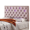 Aldebaran Contemporary Style Pink Headboard-Headboards-Pink-Fabric wood-JadeMoghul Inc.