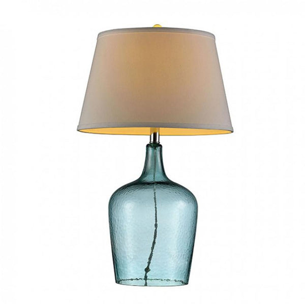 ALEX Contemporary Ocean Breeze Glass Table Lamp, Blue-Table Lamps-Blue-Glass-JadeMoghul Inc.