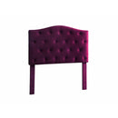 Alipaz Contemporary Full Queen Headboard, Purple-Headboards-Purple-Linen-like Fabric Solid Wood & Others-JadeMoghul Inc.