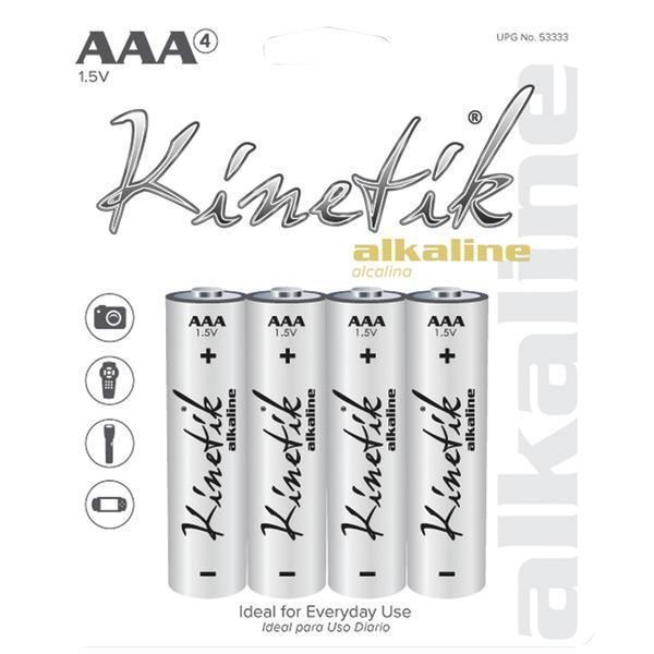 Alkaline Batteries (AAA, Carded, 4 pk)-Round Cell Batteries-JadeMoghul Inc.
