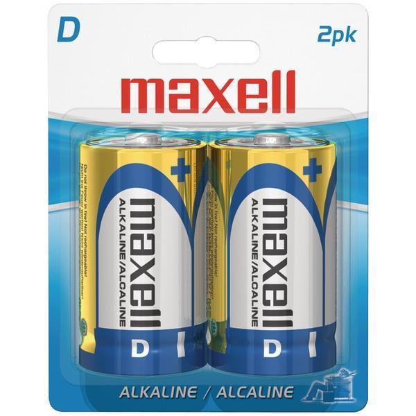 Alkaline Batteries (D; 2 pk; Carded)-Round Cell Batteries-JadeMoghul Inc.