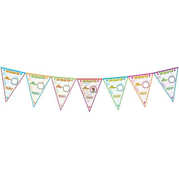 ALL ABOUT ME PENNANTS BB SET-Learning Materials-JadeMoghul Inc.