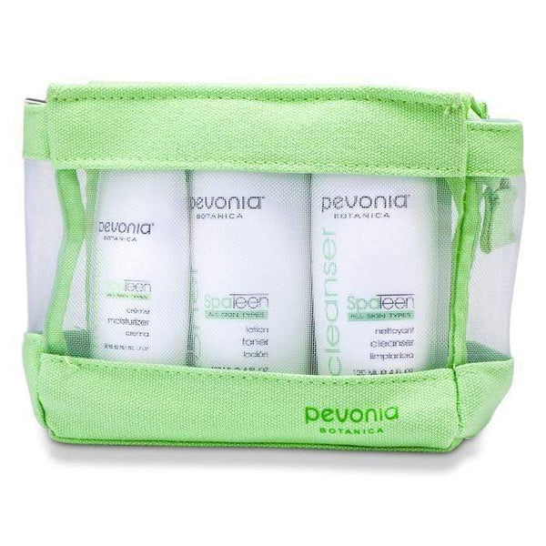 All Skincare SpaTeen All Skin Types Kit: Cleanser 120ml + Toner 120ml + Moisturizer 50ml - 3pcs+1bag Pevonia Botanica