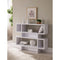 Alluring 2-Tier Wooden Display Cabinet, White-Accent Chests and Cabinets-White-Wood-JadeMoghul Inc.