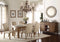 Alluring Dining Table, Salvage Oak Brown-Dining Tables-Brown-Concrete-JadeMoghul Inc.