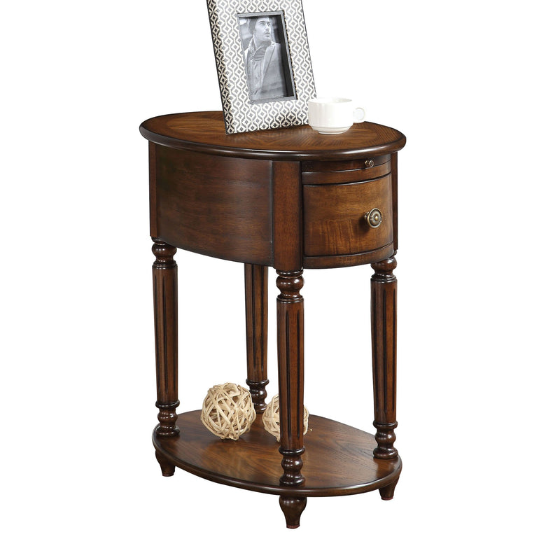Alluring Side Table, Dark Oak Brown-Side Tables and End Tables-Dark Oak Brown-Rbw Oak Veneer-JadeMoghul Inc.