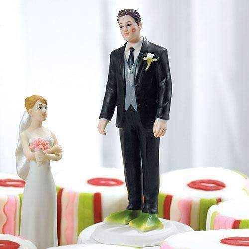 "Almost Perfect . . . Frog Prince" Groom Figurine Bride (Pack of 1)-Wedding Cake Toppers-JadeMoghul Inc.