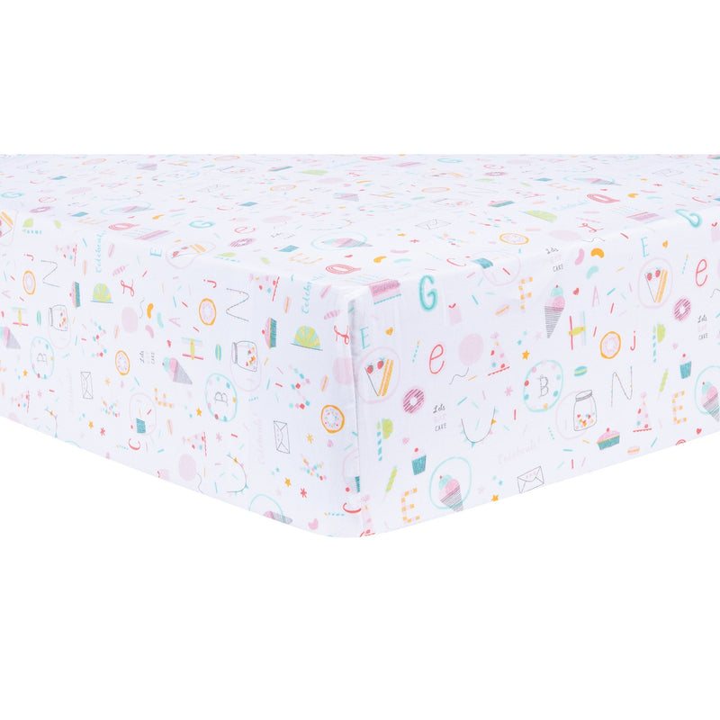 Alphabet Cake Fitted Crib Sheet-CAKE-JadeMoghul Inc.