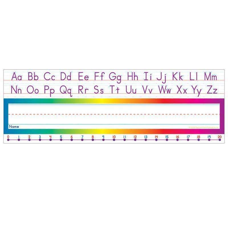 ALPHABET-NUMBER LINE STANDARD NAME-Learning Materials-JadeMoghul Inc.