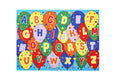 Alphabetical-Machine Tufted Area Rug In With Nylon Backing, Multicolor-Rugs-Multicolor-Polyester & Nylon-JadeMoghul Inc.