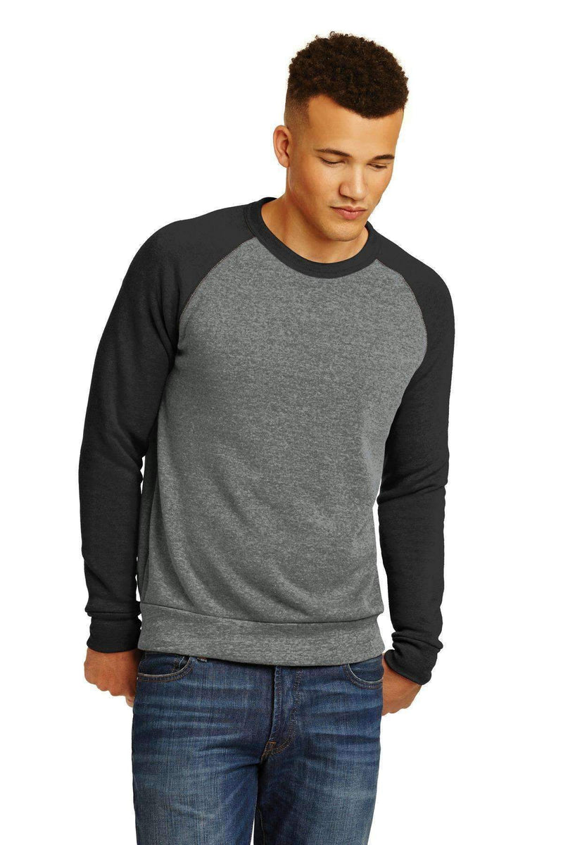 Alternative Champ Colorblock Eco-Fleece Sweatshirt. AA32022-Juniors & Young Men-Eco Grey/ Eco True Black-M-JadeMoghul Inc.