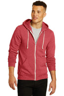 Alternative Rocky EcoFleece Zip Hoodie. AA9590-Sweatshirts/Fleece-Eco True Red-2XL-JadeMoghul Inc.