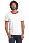 Alternative The Keeper Vintage 50/50 Ringer Tee. AA5103-T-Shirts-White/ Red-S-JadeMoghul Inc.