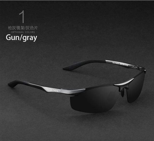 Aluminum Polarized Sunglasses / Men Sports Sunglasses-gray with box1-JadeMoghul Inc.
