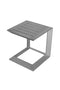 Aluminum Side Table, Silver-Side Tables and End Tables-SILVER-Aluminum Frame-JadeMoghul Inc.