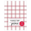Always Time For a Picnic Note Card Indigo Blue (Pack of 1)-Weddingstar-Red-JadeMoghul Inc.