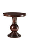 Alyx Accent Table, Espresso-Side Tables and End Tables-Espresso Brown-MDF Wood Veneer Resin Pedestal-JadeMoghul Inc.