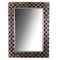 Amazing Mirror with Stones - Benzara-Wall Mirrors-Copper and Black-Metal Glass-Shiny-JadeMoghul Inc.