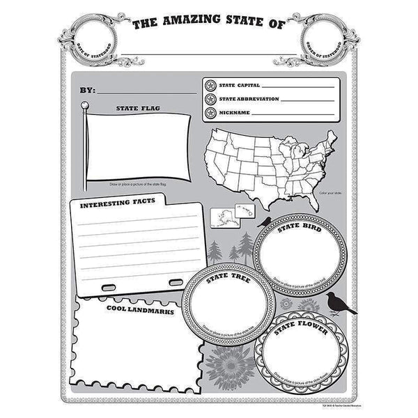 AMAZING STATE POSTER PACK-Learning Materials-JadeMoghul Inc.
