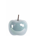 Amazingly Crafted Apple Figurine- Small- Blue- Benzara-Decorative Accessories-Blue & Brown-JadeMoghul Inc.