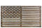 American Flag Wooden Wall Sculpture, Tan Brown-Sculptures-Brown-Wood-Tan Brown-JadeMoghul Inc.