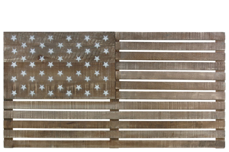 American Flag Wooden Wall Sculpture, Tan Brown-Sculptures-Brown-Wood-Tan Brown-JadeMoghul Inc.