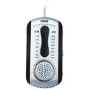 AM/FM Mini Pocket Radio with Speaker (Black)-Clocks & Radios-JadeMoghul Inc.