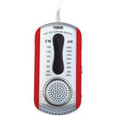 AM/FM Mini Pocket Radio with Speaker (Red)-Clocks & Radios-JadeMoghul Inc.