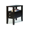 Amiable Chairside Table, Dark Espresso-Side Tables and End Tables-Dark Espresso Brown-Wood-JadeMoghul Inc.